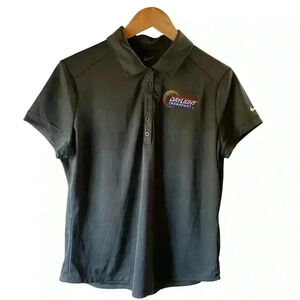Daylight Nike Textured Stretch Polo Shirt Grey Color Size XL